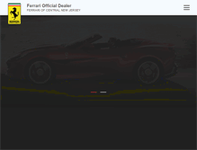 Tablet Screenshot of centralnewjersey.ferraridealers.com
